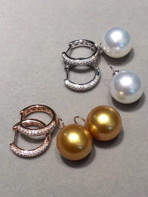 south sea pearl mikimoto earrings