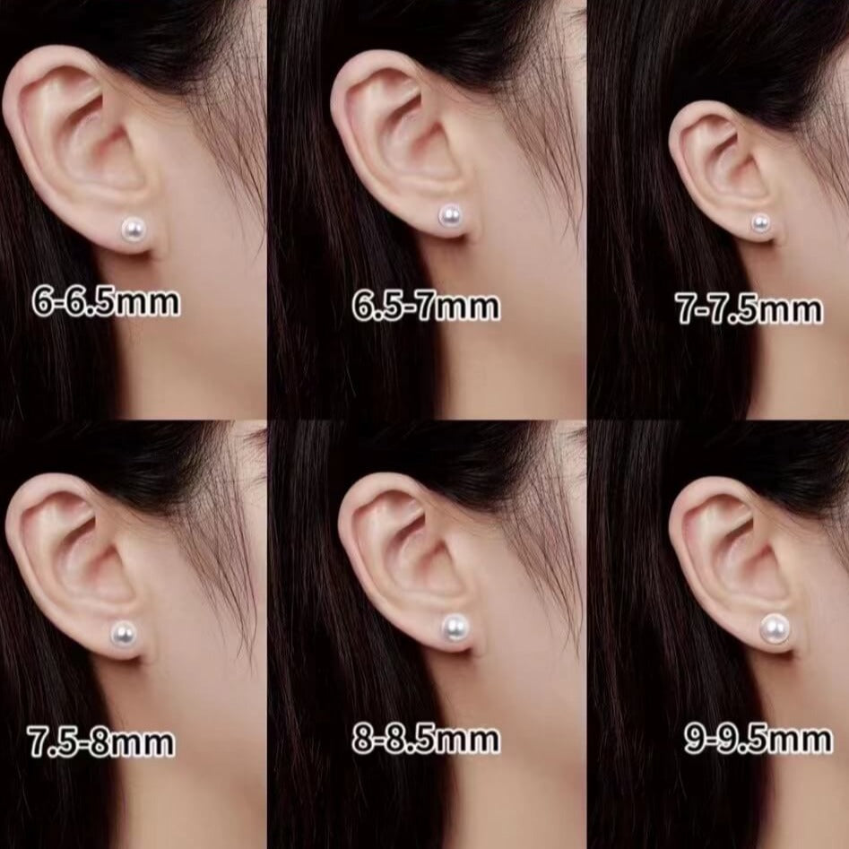 genuine akoya pearl stud earrings