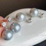 Load image into Gallery viewer, best size pearl earrings
