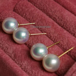 Load image into Gallery viewer, gold pearl earrings
