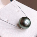 Load image into Gallery viewer, south sea BLACK GREEN pearls
