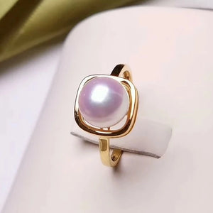 mikimoto g18k diamond pearl rings