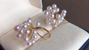 aurora ten-nyo akoya pearl earrings