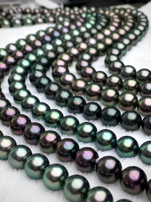 multicolor Tahitian pearl strands