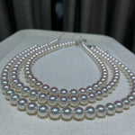 Load image into Gallery viewer, Japanese-rose-premium-akoya-pearl strand
