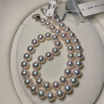 Load image into Gallery viewer, white Japanese akoya pearls necklace

