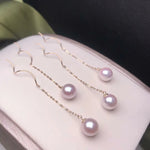 Load image into Gallery viewer, white akoya 18k gold earrings

