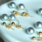Load image into Gallery viewer, pearl earrings mounting
