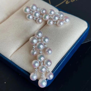 earearrings mounts for akoya pearls