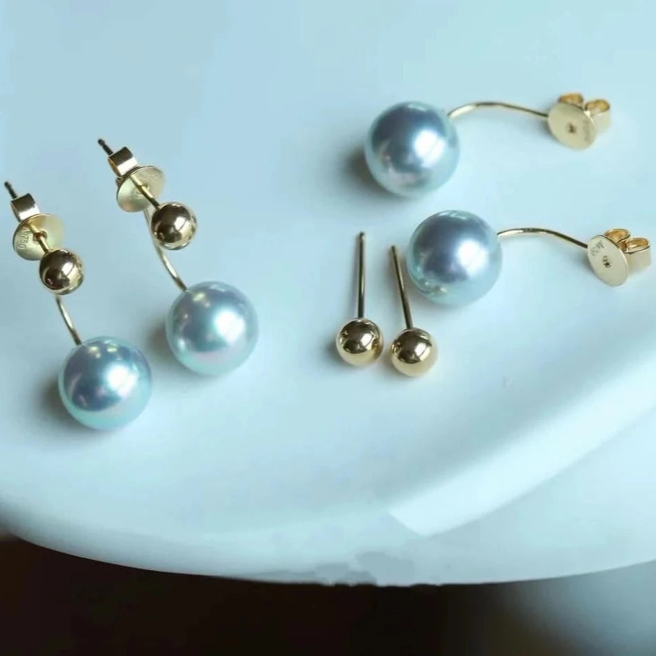 tiny pearl earrings