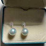 Load image into Gallery viewer, blue akoya pearl earringss costume jewellery
