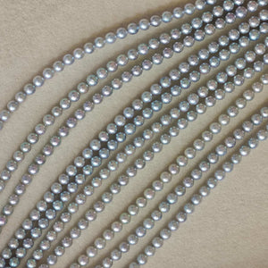 clear Japanese akoya pearl necklace