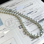 Load image into Gallery viewer, Japanese blue akoya pearl strand
