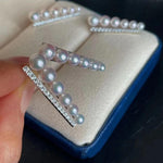 Load image into Gallery viewer, tasaki pearl stud earrings
