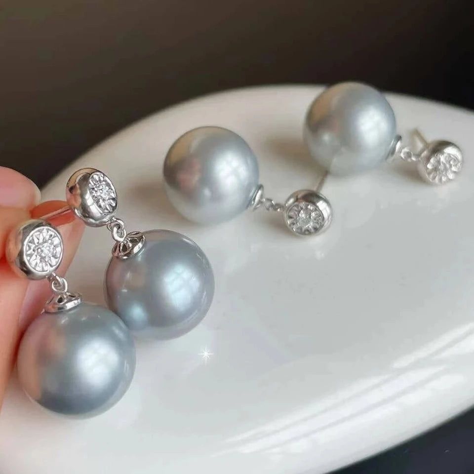 best size pearl earrings