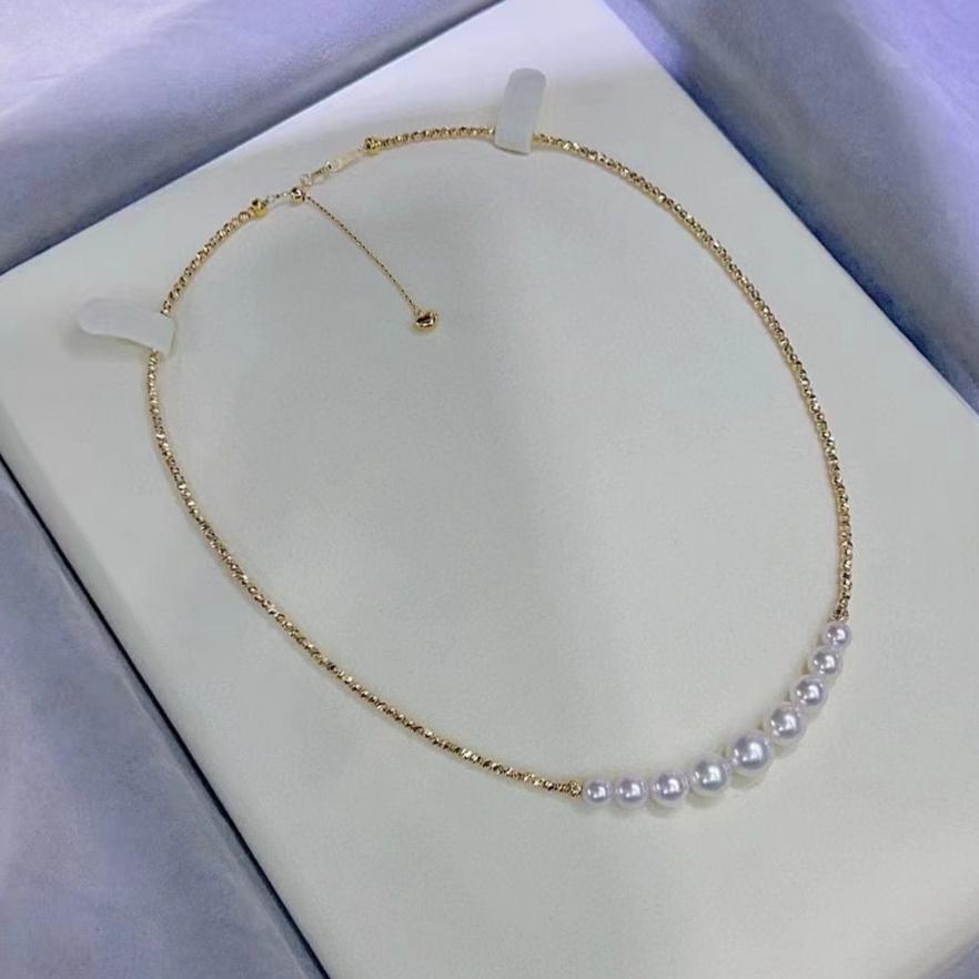 infinity Japanese akoya pearl necklace