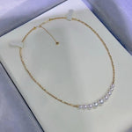 Load image into Gallery viewer, infinity Japanese akoya pearl necklace
