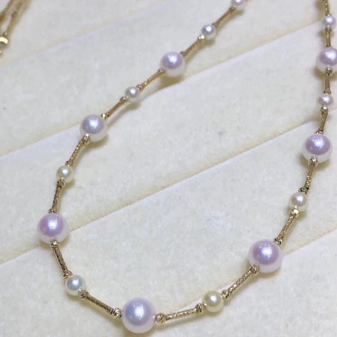 wholesale Japanese akoya pearls necklace