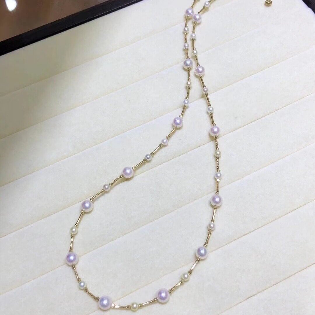 Japanese akoya pearl jewelry necklace