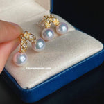 Load image into Gallery viewer, akoya pearl akoya pearl stud earrings
