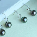 Load image into Gallery viewer, genuine tahitian pearl earrings

