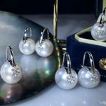 Load image into Gallery viewer, long pearl earrings wedding

