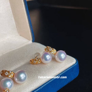 akoya pearl strands earrings