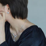 Load image into Gallery viewer, Japanese akoya pearl toggle necklace
