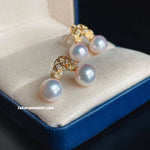 Load image into Gallery viewer, vintage akoya pearl earrings for sale
