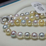 Load image into Gallery viewer, Japanese akoya pearl necklace for wedding
