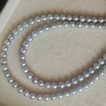 Load image into Gallery viewer, fish hook Japanese akoya pearl necklace
fish hook Japanese akoya pearl necklace
