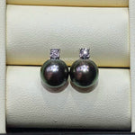 Load image into Gallery viewer, pearls earrings Tahitian

