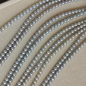 clear Japanese akoya pearl necklace