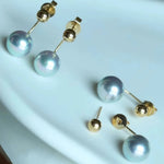 Load image into Gallery viewer, monogram pearl earrings
