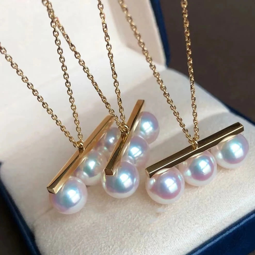 vintage pearl pendant necklace