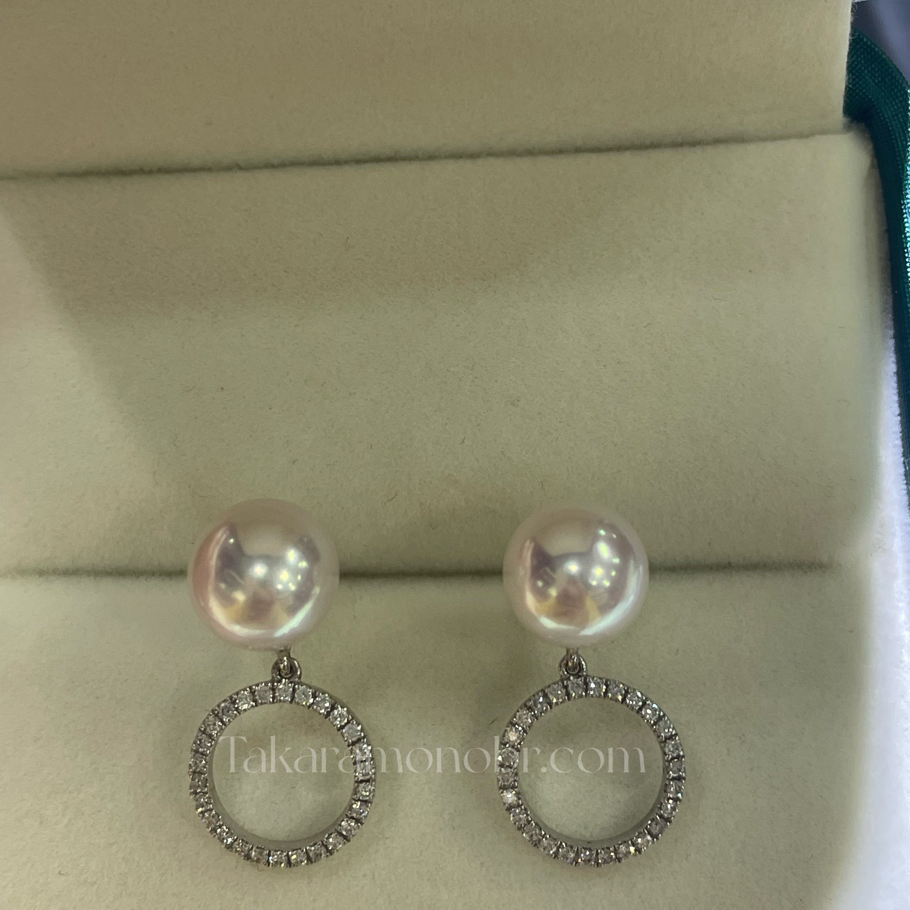 unusual akoya pearl earrings