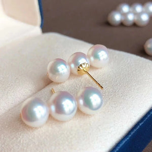 pink Japanese akoya pearls value