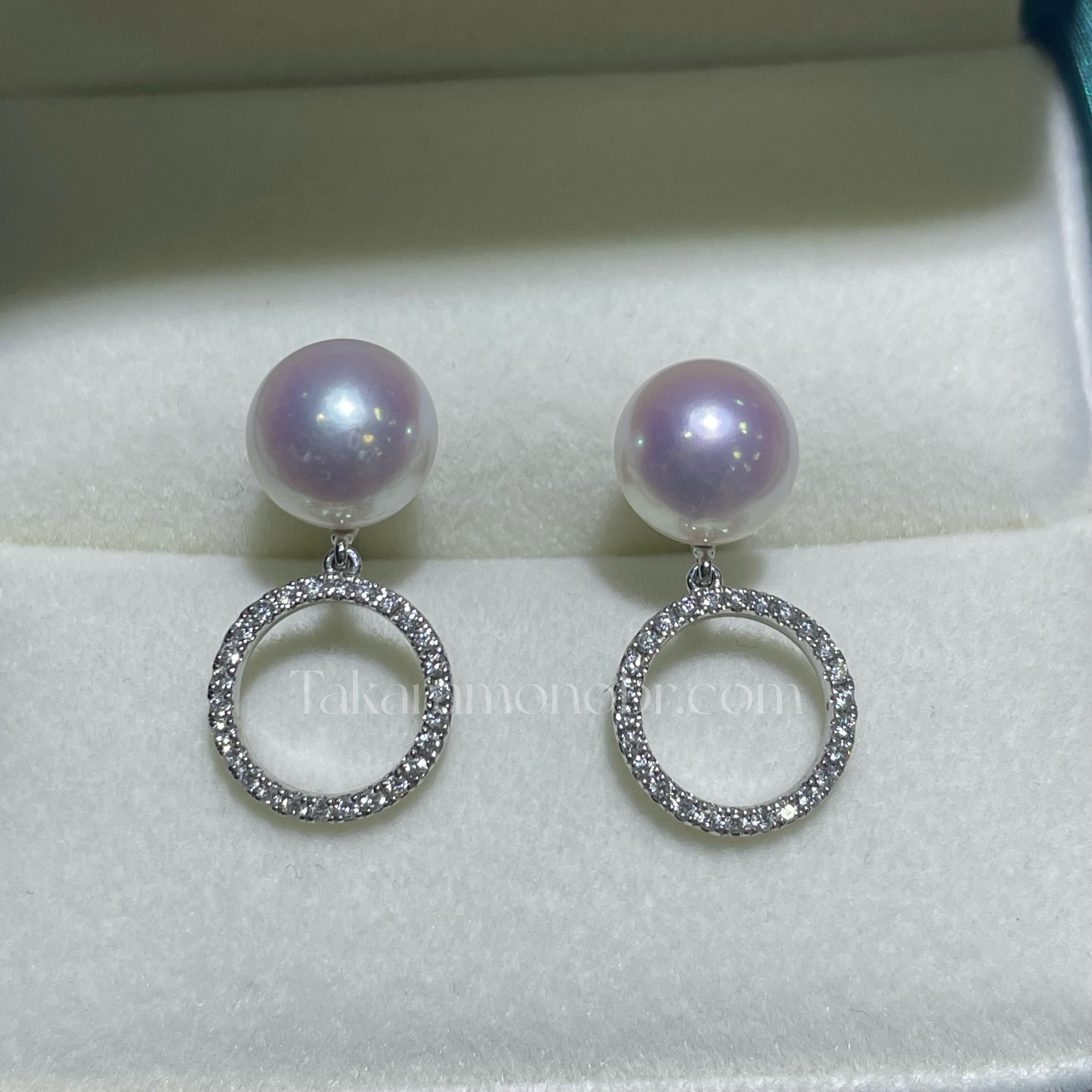 graduated akoya pearl akoya pearl earrings