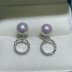 Load image into Gallery viewer, graduated akoya pearl akoya pearl earrings
