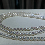 Load image into Gallery viewer, Japanese-Rose-premium-akoya-pearl earnecklace
