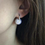 Load image into Gallery viewer, large pearl hoop earrings
