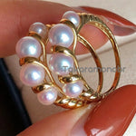 Load image into Gallery viewer, Japanese akoya pearl ring brand
