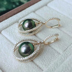 Load image into Gallery viewer, yellow gold and diamond peacock pearl
