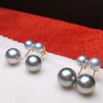 Load image into Gallery viewer, two pearl earrings
