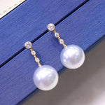 Load image into Gallery viewer, white south sea pearl promise earrings for her
