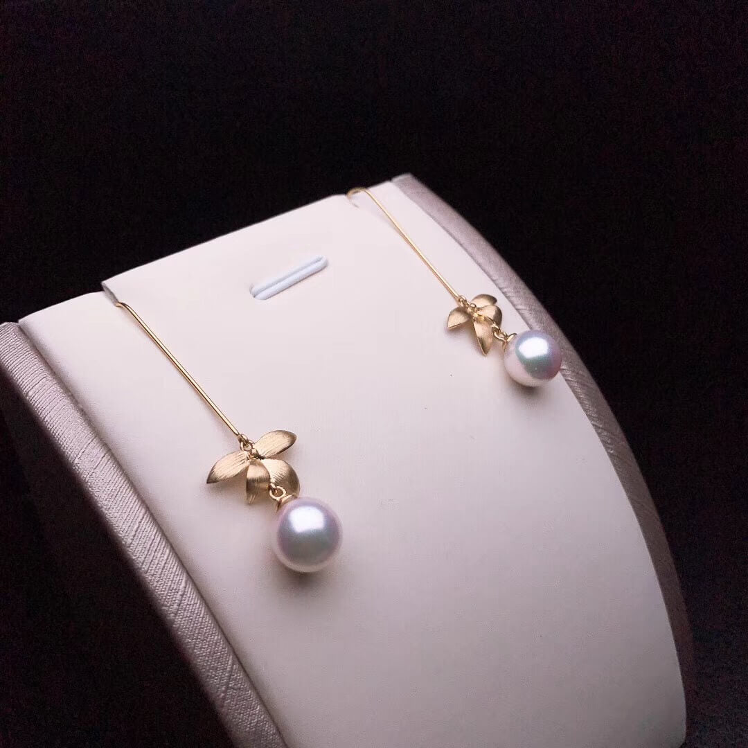 white pearl earrings price