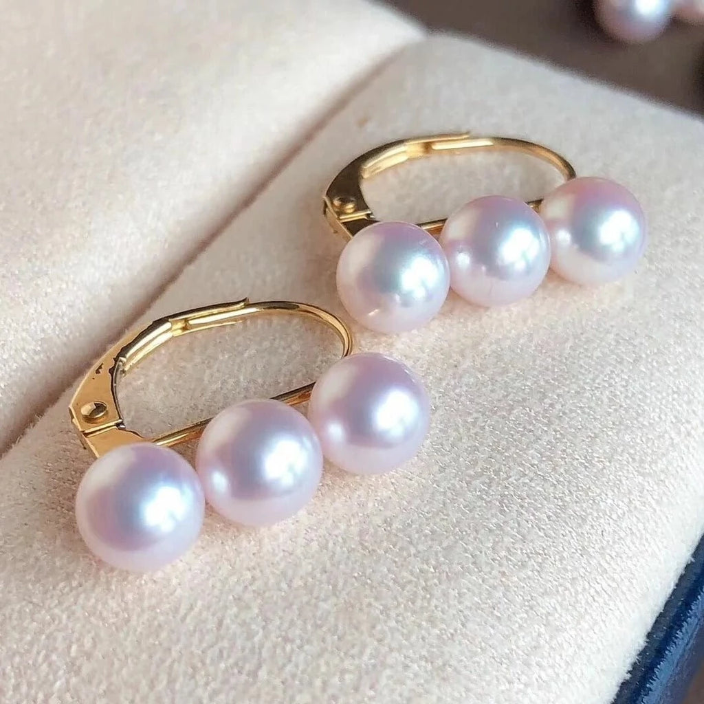 pink pearl jewellery earrings