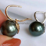 Load image into Gallery viewer, wing in pearl back tahitian green pearl
