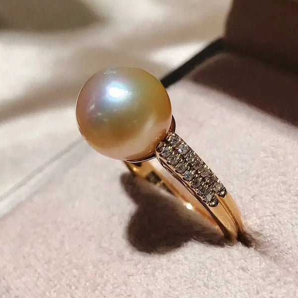 pearl ring designs in gold, pearl ring in silver, pearl jewellery, natura  pearl, pearl silver ring, buy gemstone online – CLARA