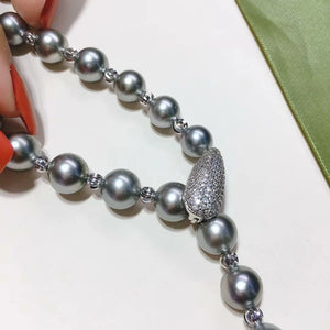 pearl necklace silver clasp
